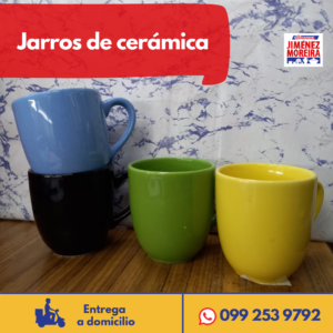 Jarros de cerámica de colores